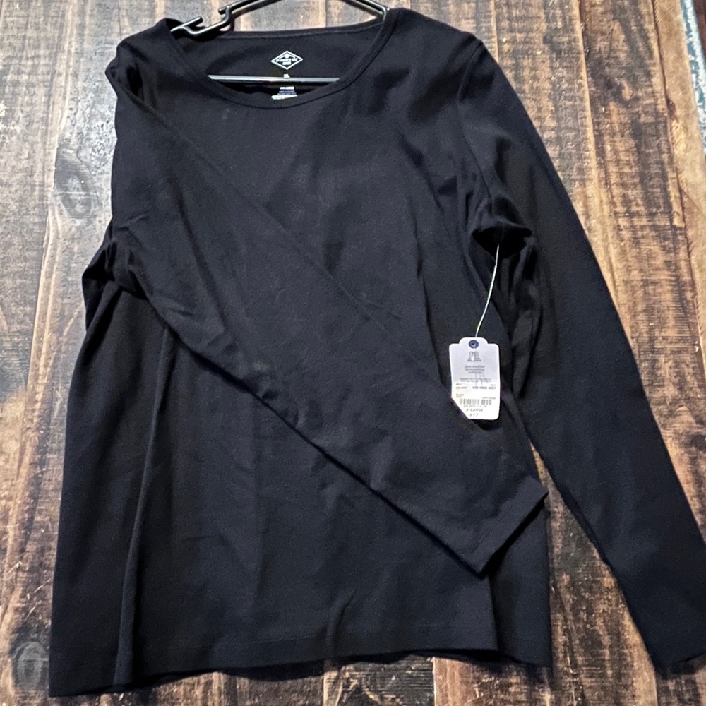 St. John's Bay Womens Crew Neck Long Sleeve T-Shirt